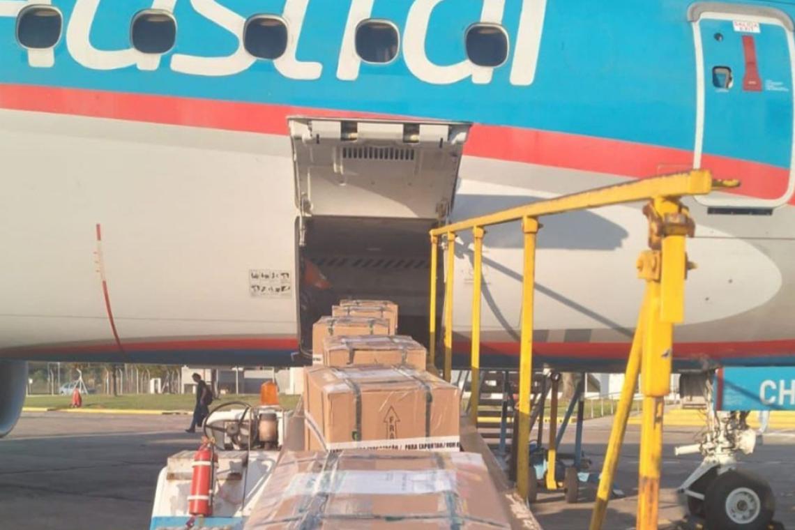 Santa Fe exportó fermentos lácteos a Paraguay desde el Aeropuerto de Sauce Viejo