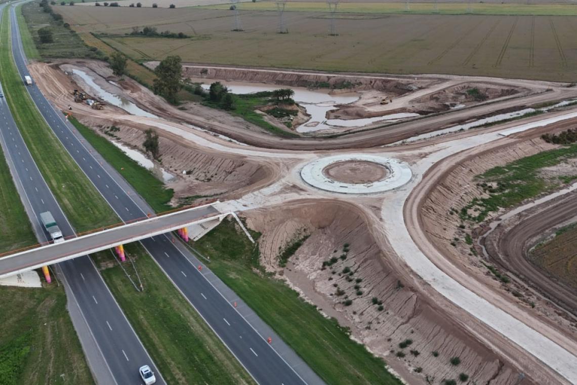 Santa Fe acelera el acceso a los puertos: el desvío vial de Timbúes ya tiene un 90% de avance