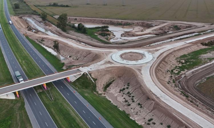 Santa Fe acelera el acceso a los puertos: el desvío vial de Timbúes ya tiene un 90% de avance
