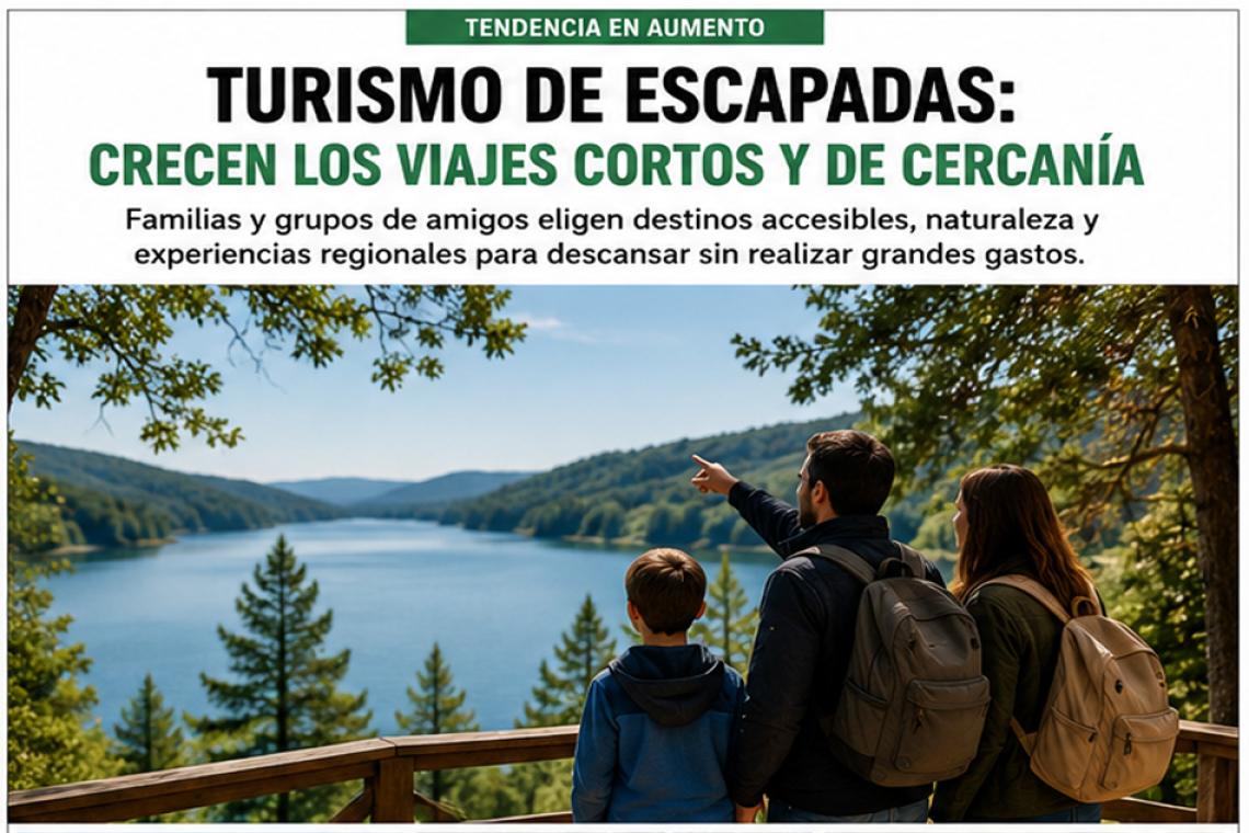Turismo de escapadas: crecen los viajes cortos y de cercanía en Argentina