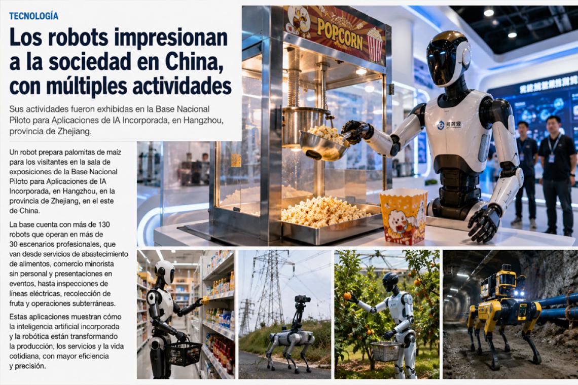 Más de 130 robots sorprenden en China y muestran cómo será la vida cotidiana del futuro