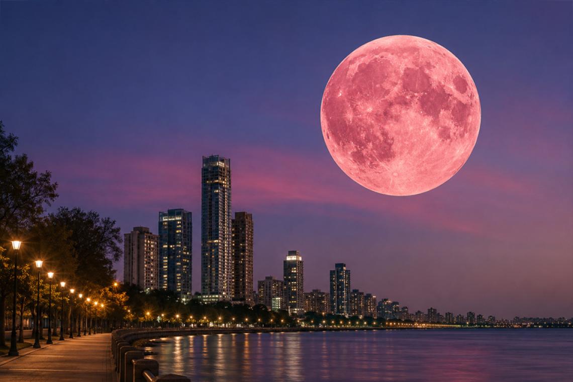 La Luna de Fresa iluminará el cielo este lunes: a qué hora y cómo verla desde Argentina