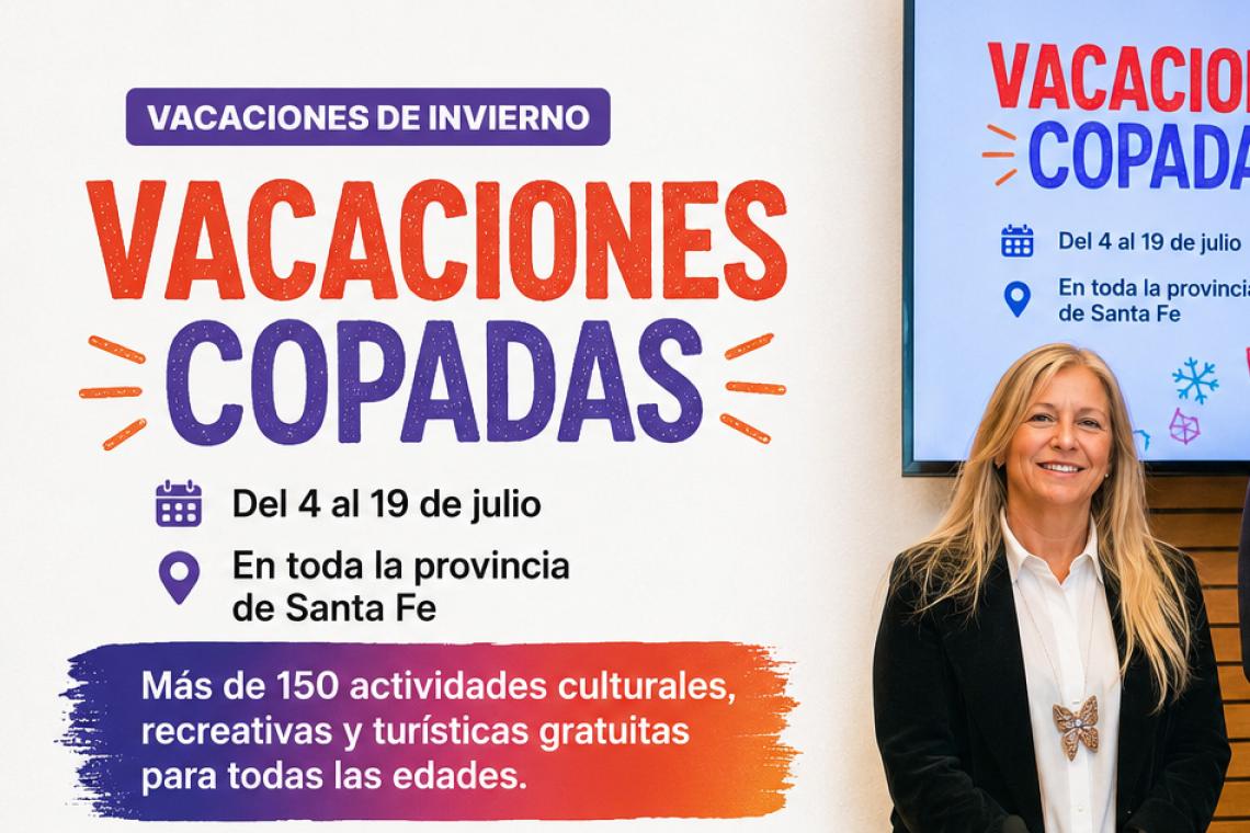 Vacaciones de invierno: Santa Fe presentó más de 150 actividades gratuitas para disfrutar en toda la provincia