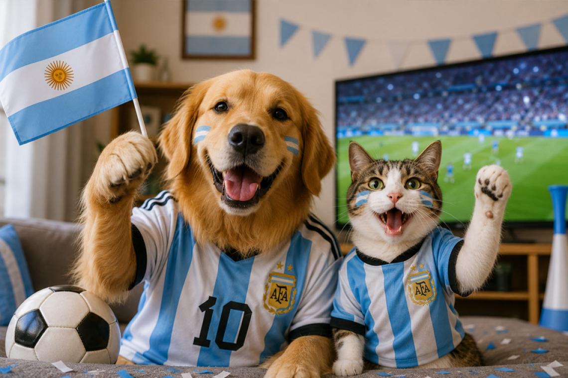 Mundial y mascotas: cómo cuidar a perros y gatos durante los partidos