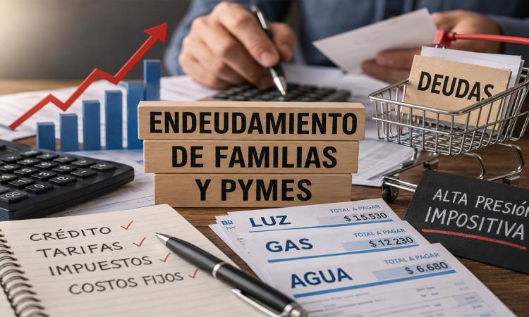 Crece la preocupación por el endeudamiento de familias y pymes