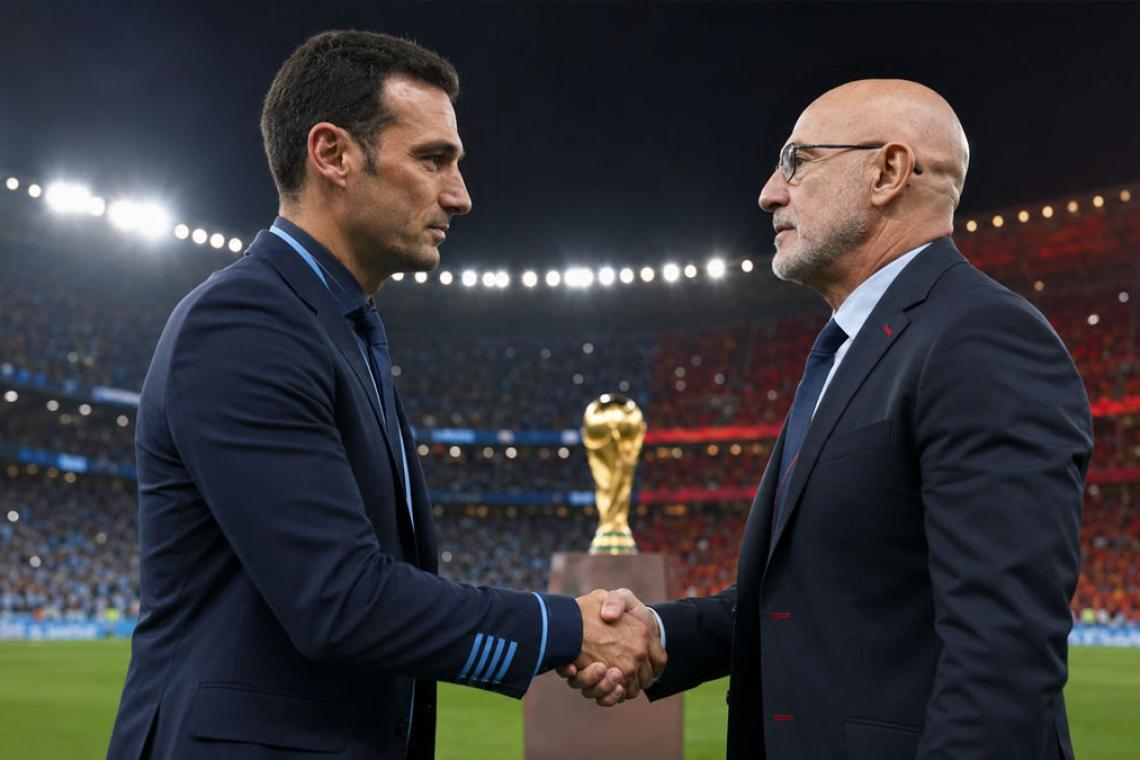 De maestro y alumno a rivales: la estrecha relación entre Scaloni y De la Fuente antes de la final