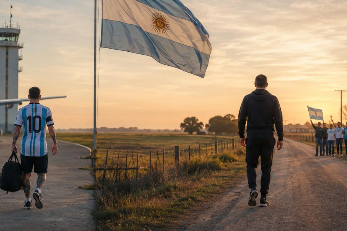 Messi en Rosario y Scaloni rumbo a Pujato: los líderes de la Selección regresan a sus raíces