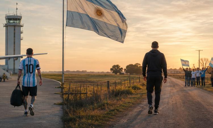 Messi en Rosario y Scaloni rumbo a Pujato: los líderes de la Selección regresan a sus raíces