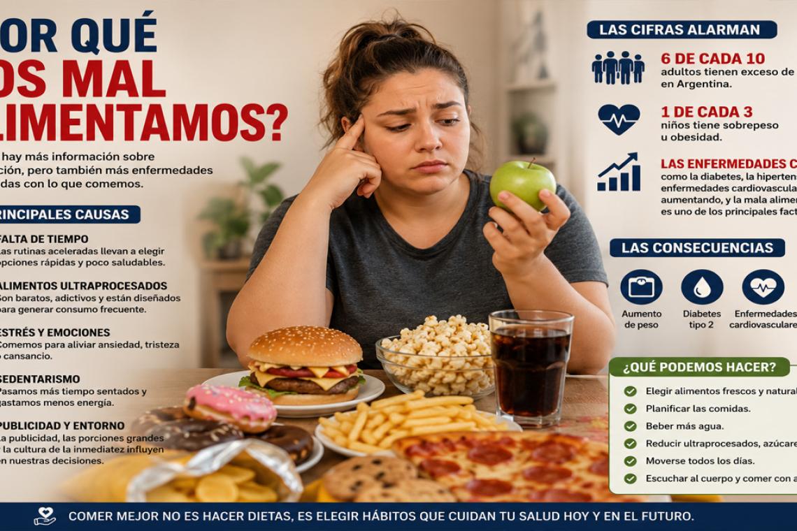 ¿Por qué comemos tan mal? La epidemia silenciosa detrás de la mala alimentación