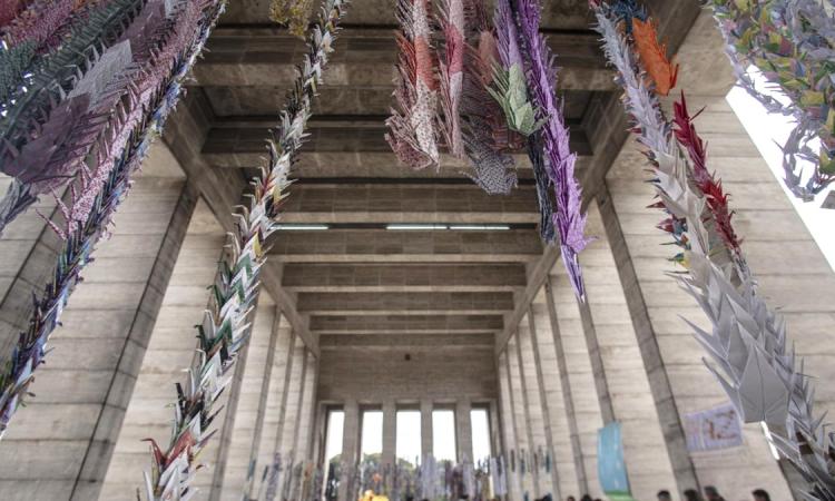 Mil Grullas por la Paz: Rosario renueva un mensaje de esperanza desde el Monumento