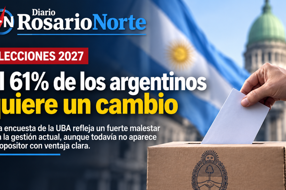 Elecciones 2027: una encuesta señala que el 61% de los argentinos quiere un cambio de Gobierno