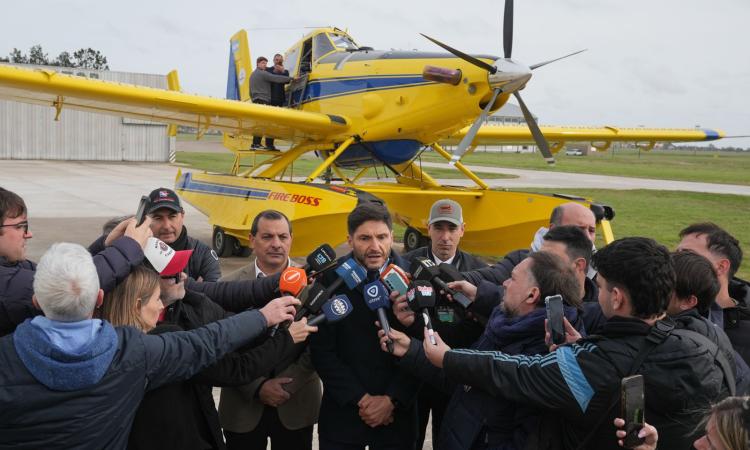 Santa Fe incorporó una flota aérea propia para combatir incendios