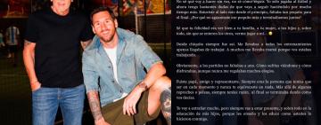 El dolor de Messi: despidió a su padre con una emotiva carta y dejó dudas sobre su futuro