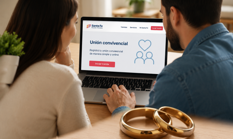 Santa Fe digitaliza las uniones convivenciales: el trámite ya puede hacerse online
