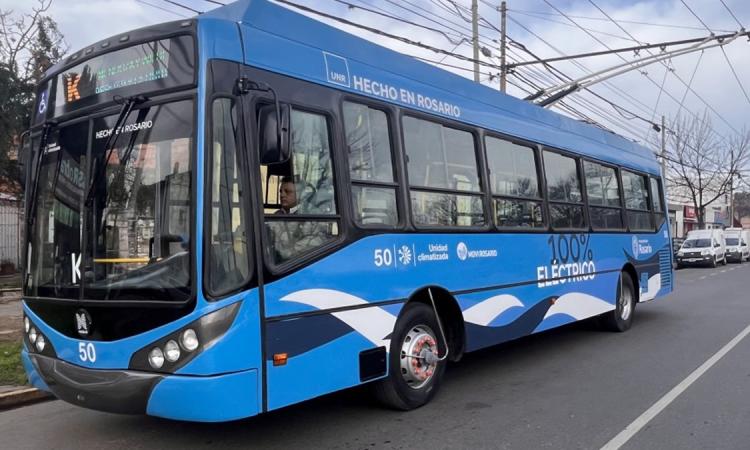 Rosario refuerza la línea K con dos nuevos trolebuses