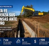 Santa Fe refuerza sus defensas ante El Niño: finalizó una obra hídrica clave en Saguier
