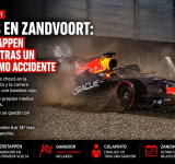 Caos en Zandvoort: Verstappen sufrió un durísimo accidente y quedó afuera en su carrera de casa