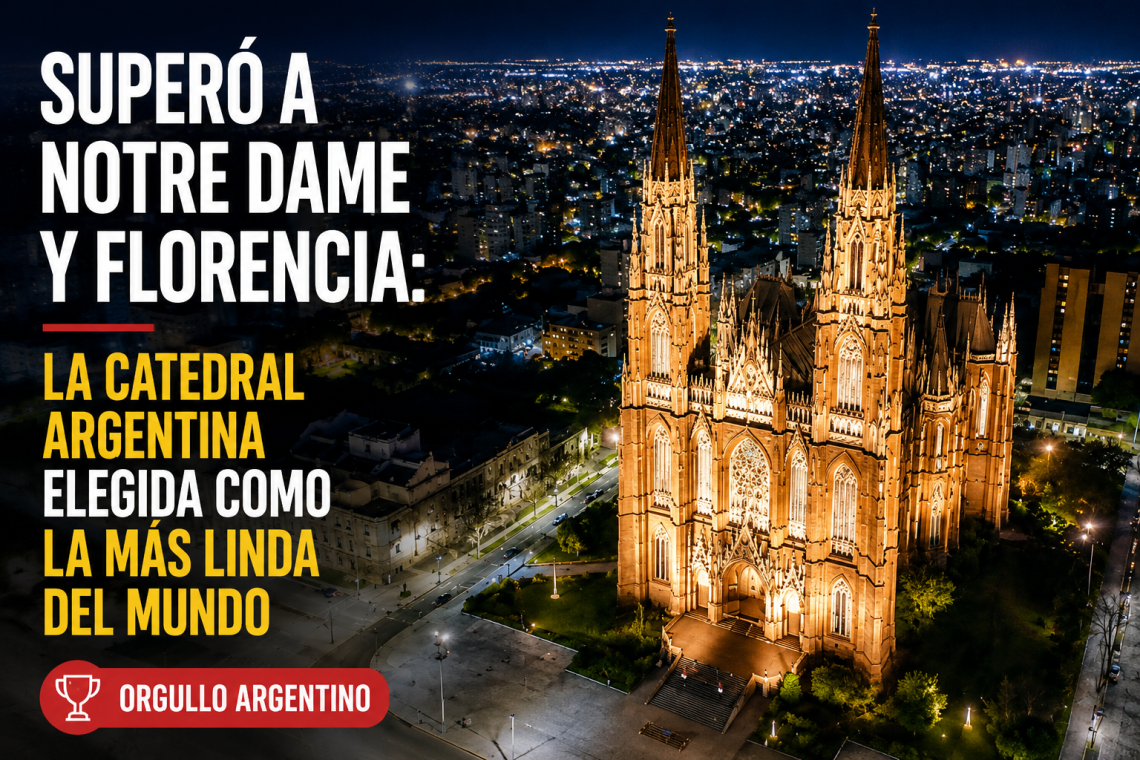 Orgullo argentino: la Catedral de La Plata fue elegida como la más linda del mundo