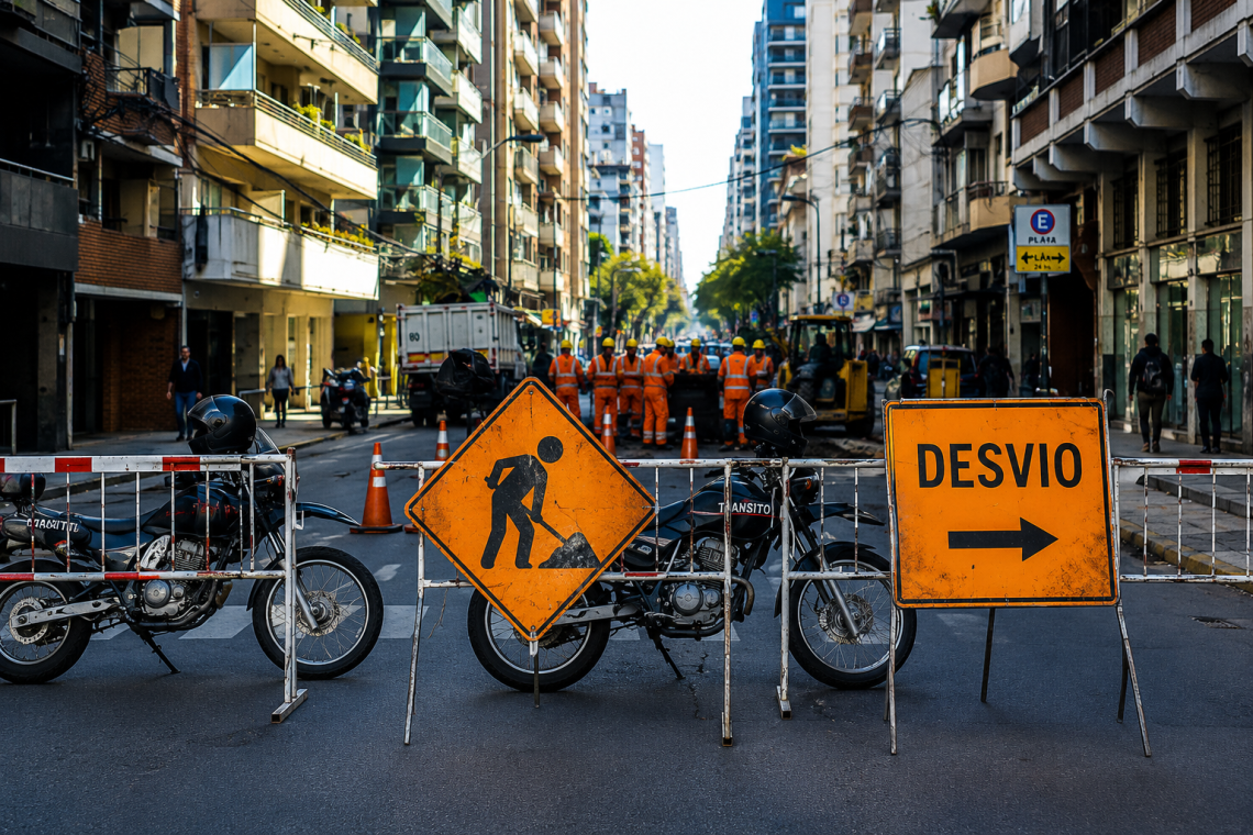 Obras en Rosario: cuáles son las calles con cortes y reducción de calzada este lunes