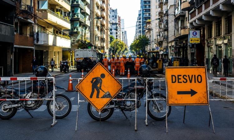 Obras en Rosario: cuáles son las calles con cortes y reducción de calzada este lunes