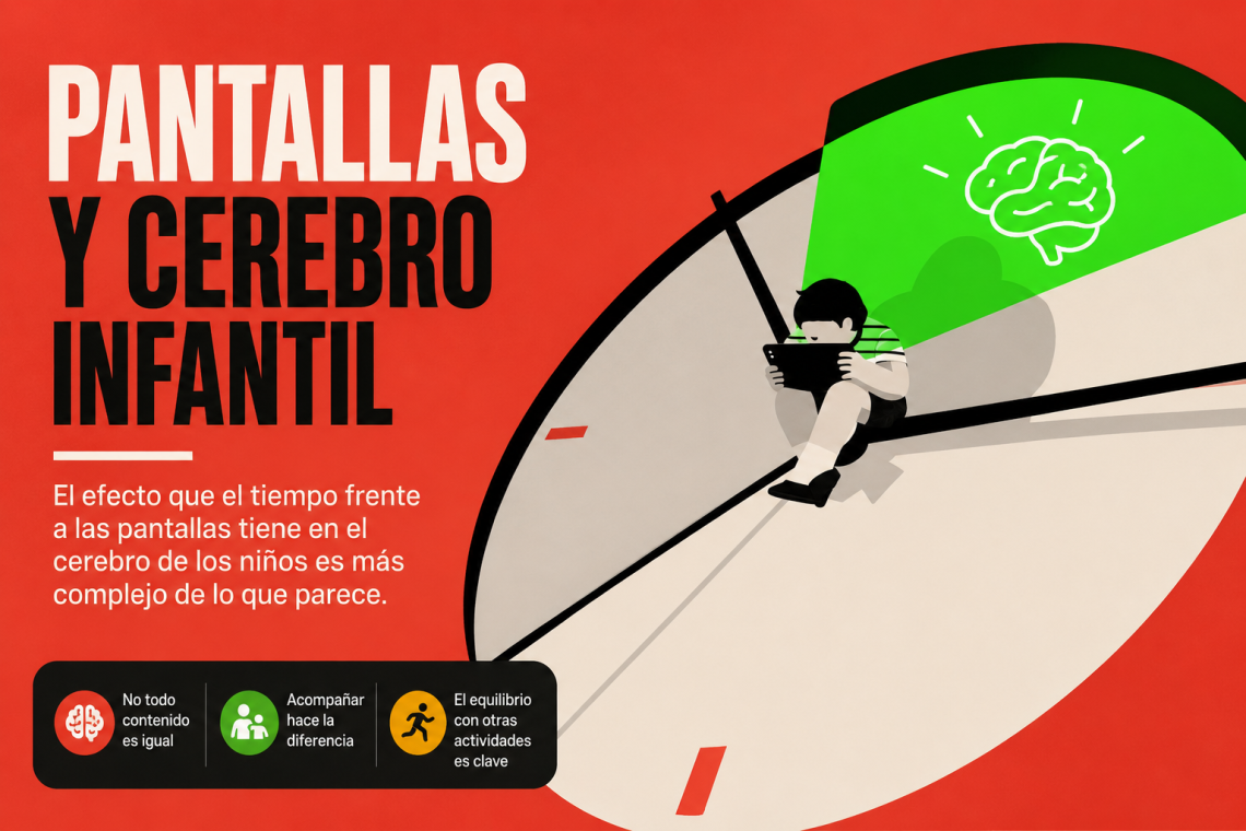 Pantallas y cerebro infantil: el impacto es más complejo que contar horas