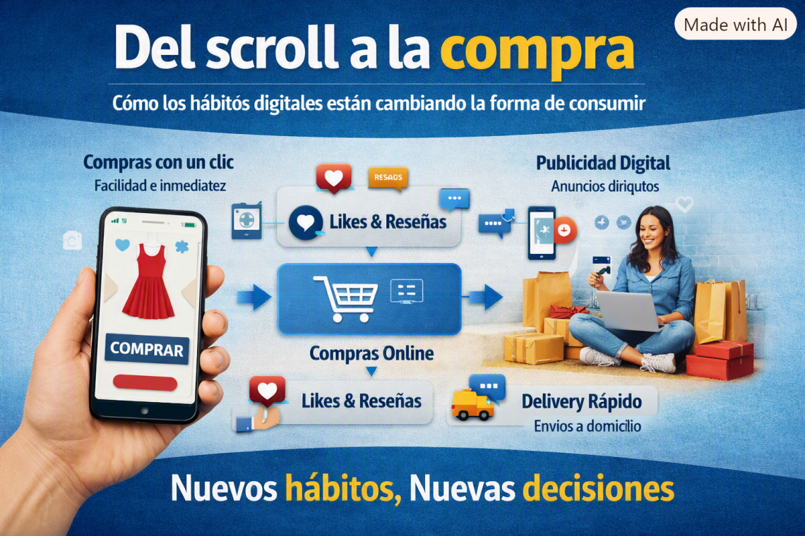 Del scroll a la compra: cómo los hábitos digitales están cambiando la forma de consumir