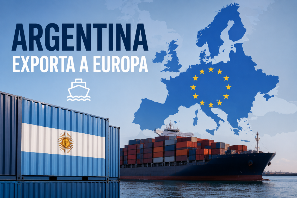Las exportaciones argentinas a la Unión Europea crecieron 19% y superaron los US$ 5.100 millones