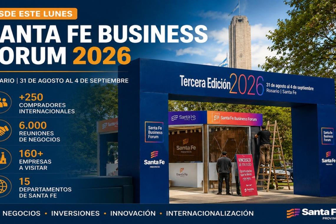 Rosario abre una semana clave para los negocios: más de 250 compradores internacionales llegan a Santa Fe