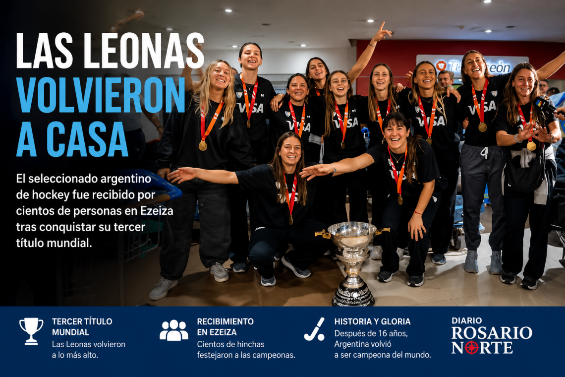 Las Leonas volvieron al país con la Copa tras una conquista histórica en el Mundial