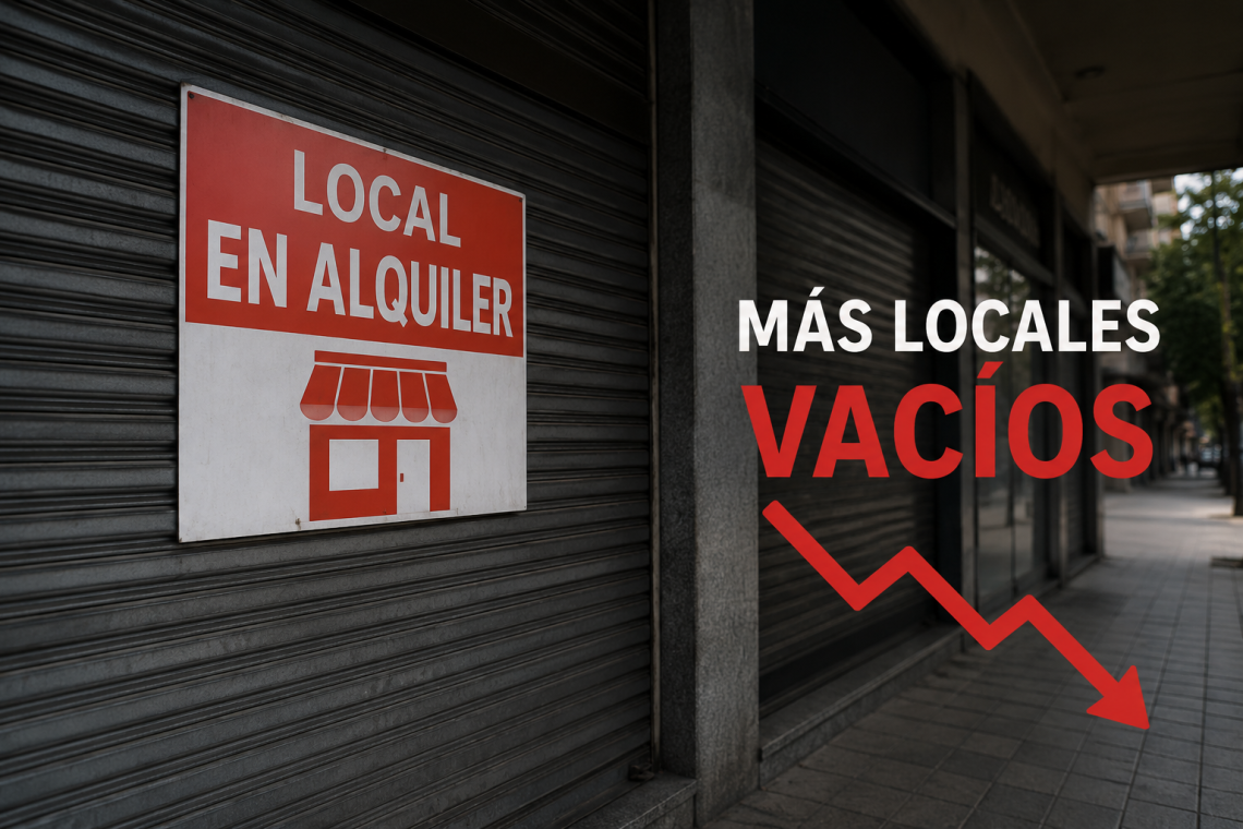 “Persianas bajas: crecen los locales vacíos en Rosario”