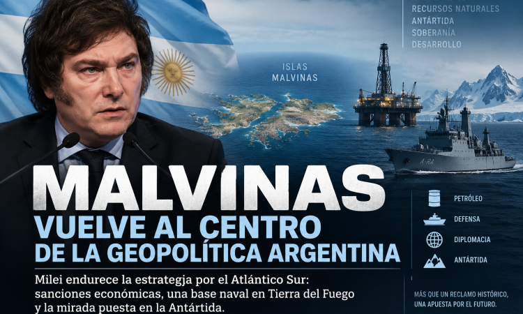 Malvinas vuelve al centro de la geopolítica argentina: Milei endurece la estrategia por el Atlántico Sur