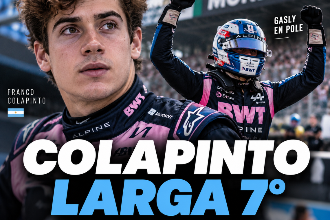 Fórmula 1: Colapinto largará 7° en Monza y Gasly sorprendió con una histórica pole para Alpine