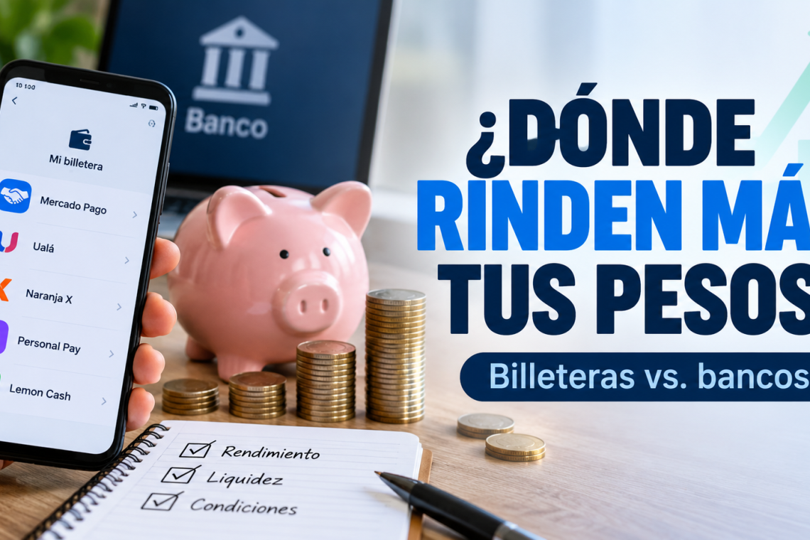 Billeteras virtuales y plazos fijos: dónde rinden más los pesos en septiembre