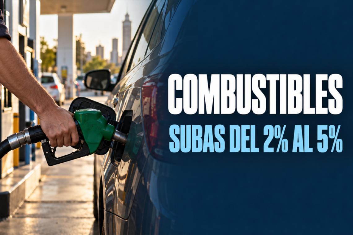Suben entre 2% y 5% los combustibles por el alza del petróleo: YPF aún no modificó sus precios