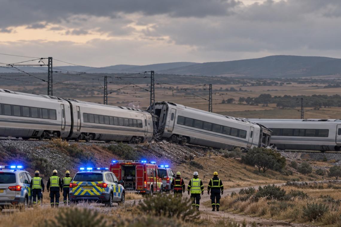 Tragedia ferroviaria en España: al menos 68 muertos tras un choque de trenes en Toledo