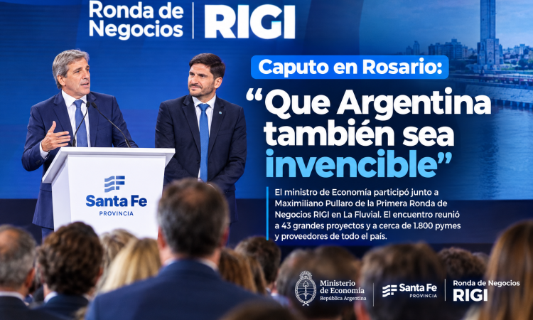 Caputo en Rosario: “Que Argentina también sea invencible”